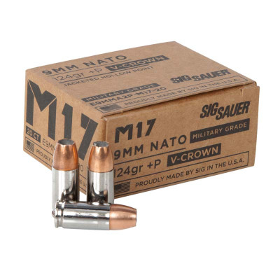 Sig Sauer Elite V-Crown JHP 9mm 124gr - 20 Rounds