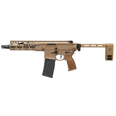 Sig Sauer MCX Spear LT .300 BLK 9in 30+1 Pistol with Folding Brace - Coyote Tan