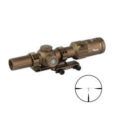 Sig Sauer Electro-Optics Tango-MSR LPVO 1-10x28 34mm Illuminated BDC10 Reticle with Throw Lever and Mount - FDE