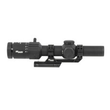 Sig Sauer Electro-Optics Tango-MSR LPVO 1-8-x24 Illuminated Red MSR BDC8 Reticle with Throw Lever and Mount