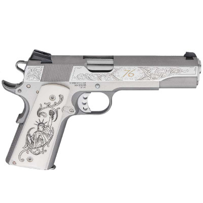 Springfield Armory 1911 Garrison Patriot Engraved .45ACP 5in 7+1 - Stainless