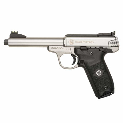 Smith & Wesson 22LR Victory Pistol 5.5" Threaded Barrel, 10+1, Stainless