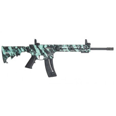 Smith & Wesson M&P 15-22 Sport 22 LR 16.5in 25+1 6-Position - Robin's Egg Blue Platinum