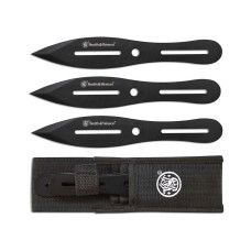 Smith & Wesson Throwing Knives 8in - Black Oxide - 3 Piece Set