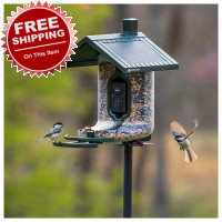 Tactacam FeatherSnap Scout WiFi Solar Powered AI Smart Bird Feeder