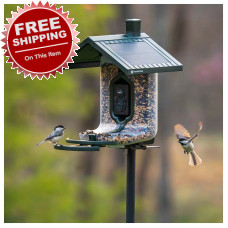 Tactacam FeatherSnap Scout WiFi Solar Powered AI Smart Bird Feeder