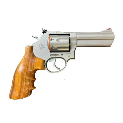 Taurus Model 66 .357 Mag 4in 7rd Stainless Revolver - Wood Laminate Grip