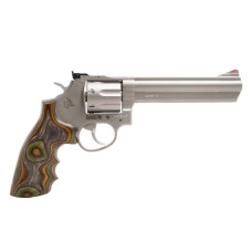 Taurus Model 66 .357 Mag 6in 7rd Stainless Revolver - Camo Wood Laminate Grip