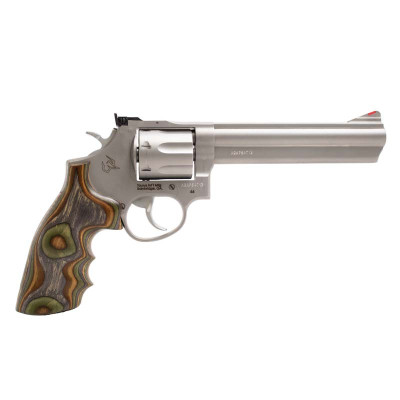 Taurus Model 66 .357 Mag 6in 7rd Stainless Revolver - Camo Wood Laminate Grip