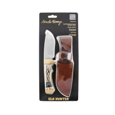 Uncle Henry 182UHCP Elk Hunter Full Tang 3.83in Fixed Drop Point Knife