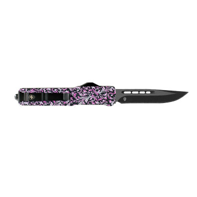 Templar Knife Premium Lightweight Slim Pink Fleur Power D2 Black Drop Point