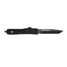 Templar Knife Slim Black Rubber Black Tanto - Automatic OTF Knife