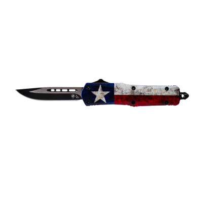 Templar Knife Small Captain Black Drop Point - Automatic OTF Knife