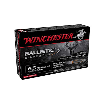 Winchester Ballistic Silvertip 6.5 Creedmoor 140gr Rapid Controlled Expansion Tip - 20 Rounds