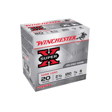 Winchester Super-X Game Load 20ga 2.75" 7/8oz #8 Ammunition - 25 Rounds