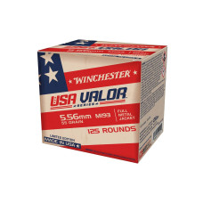 Winchester USA Valor M193 5.56x45mm NATO 55gr FMJ - 125 Rounds