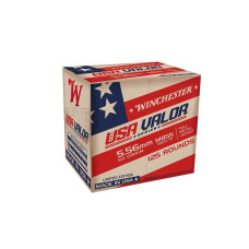 Winchester USA Valor M855 Green Tip 5.56x45mm 62gr FMJ - 125 Rounds