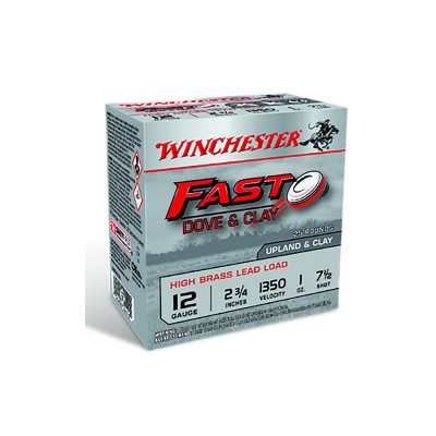 Winchester Fast Dove and Clay 12ga 2.75in 1oz #7.5 Shot -25 Rounds