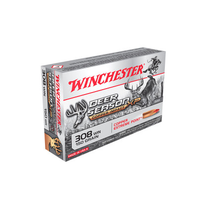 Winchester Ammo Deer Season XP Copper Impact 308 WIN 150 gr Extreme Point - 20 Rounds