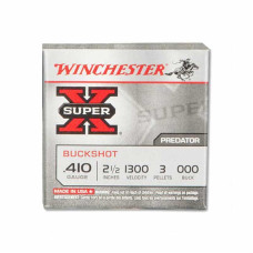 Winchester SuperX 410 ga. 000 Buck 2.5in 3 Pellet Shotshells - 5 Rounds