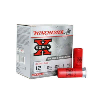 Winchester Super-X 12ga 2.75in 1oz #7.5 Shot Ammunition - 25 Rounds