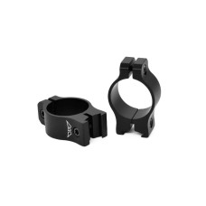 Warne Vapor 1in Rimfire Rings Medium - Black Matte 